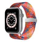 Nylon Braid Watch Band For Apple Watch Ultra 49mm / Series 8&7 45mm / SE 2&6&SE&5&4 44mm / 3&2&1 42mm(Colorful Pink) - 1