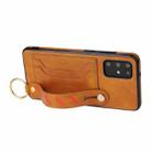 For Samsung Galaxy Note20 Wristband Wallet Leather Phone Case(Yellow) - 4
