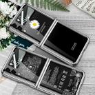 For Samsung Galaxy Z Flip3 5G GKK Electroplating Tempered Glass Painted Phone Case(Carbon Fiber) - 2