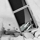 For Samsung Galaxy Z Flip3 5G GKK Electroplating Tempered Glass Painted Phone Case(Carbon Fiber) - 7