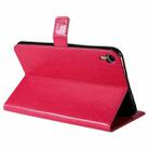 Pressed Printing Woman and Cat Pattern Horizontal Flip Leather Tablet Case For iPad mini 6(Rose Red) - 5