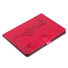 Pressed Printing Woman and Cat Pattern Horizontal Flip Leather Tablet Case For iPad mini 6(Rose Red) - 6