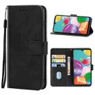 Leather Phone Case For Samsung Galaxy A41 SC-41A(Black) - 1