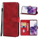 For Samsung Galaxy S20+ Leather Phone Case(Red) - 1
