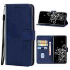 For Samsung Galaxy S20 Ultra Leather Phone Case(Blue) - 1