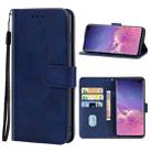 For Samsung Galaxy S10 4G Leather Phone Case(Blue) - 1