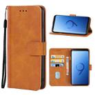 For Samsung Galaxy S9 Leather Phone Case(Brown) - 1