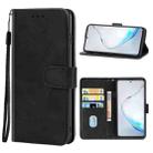 For Samsung Galaxy Note10 Lite / A81 Leather Phone Case(Black) - 1