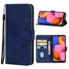For Samsung Galaxy A20s Leather Phone Case(Blue) - 1