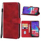 For Samsung Galaxy A40 Leather Phone Case(Red) - 1