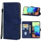 For Samsung Galaxy A71 5G Leather Phone Case(Blue) - 1