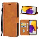 For Samsung Galaxy A72 4G / 5G Leather Phone Case(Brown) - 1