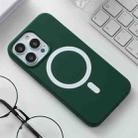 Silicone Magsafe Phone Case For iPhone 13 mini(Dark Green) - 1