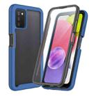 For Samsung Galaxy A03s 166mm Version Starry Sky PC + TPU Phone Case with PET Film(Royal Blue) - 1