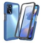For OPPO A16 Starry Sky PC + TPU Phone Case with PET Film(Royal Blue) - 1
