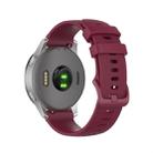 For Garmin Silicone Smart Watch Watch Band, Size:18mm Universal(Wine Red) - 1