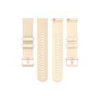 For Garmin Silicone Smart Watch Watch Band, Size:22mm Universal(Cream Color) - 4