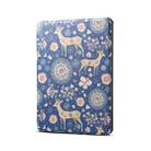 For Amazon Kindle Paperwhite 5 2021 Pattern PU Leather Tablet Case(Elk Blue) - 1