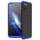 For OPPO Realme 8i GKK Three Stage Splicing Full Coverage PC Phone Case(Black Blue) - 1