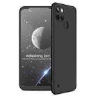 For OPPO Realme C21Y GKK Three Stage Splicing Full Coverage PC Phone Case(Black) - 1