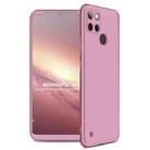 For OPPO Realme C21Y GKK Three Stage Splicing Full Coverage PC Phone Case(Rose Gold) - 1