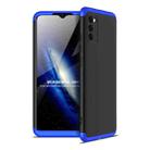 For Samsung Galaxy A02s / M02s GKK Three Stage Splicing Full Coverage PC Phone Case(Black Blue) - 1