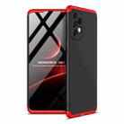 For Samsung Galaxy A52 5G / 4G GKK Three Stage Splicing Full Coverage PC Phone Case(Black Red) - 1