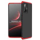 For Xiaomi Mi 11T GKK Three Stage Splicing Full Coverage PC Phone Case(Black Red) - 1