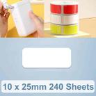 10 x 25mm 240 Sheets Thermal Printing Label Paper Stickers For NiiMbot D101 / D11(White) - 1