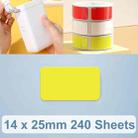 14 x 25mm 240 Sheets Thermal Printing Label Paper Stickers For NiiMbot D101 / D11(Yellow) - 1
