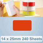 14 x 25mm 240 Sheets Thermal Printing Label Paper Stickers For NiiMbot D101 / D11(Red) - 1