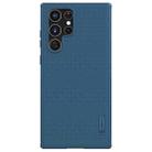 For Samsung Galaxy S22 Ultra 5G NILLKIN Super Frosted Shield Pro PC + TPU Phone Case(Blue) - 1