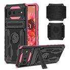 For Google Pixel 6 Armor Wristband Phone Case(Pink) - 1