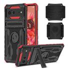 For Google Pixel 6 Armor Wristband Phone Case(Red) - 1
