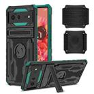 For Google Pixel 6 Armor Wristband Phone Case(Deep Green) - 1