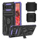 For Google Pixel 6 Armor Wristband Phone Case(Purple) - 1