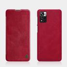 For Xiaomi Redmi Note 11 Pro China / 11 Pro+ Global / Mi 11i / 11i  5G NILLKIN QIN Series Crazy Horse Texture Leather Case(Red) - 1