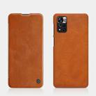 For Xiaomi Redmi Note 11 Pro China / 11 Pro+ Global / Mi 11i / 11i  5G NILLKIN QIN Series Crazy Horse Texture Leather Case(Brown) - 1