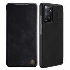 For Xiaomi Redmi Note 11 Pro Global / 11 Pro 5G Global / 11 Pro+ 5G India / 11E Pro 5G NILLKIN QIN Series Pro Crazy Horse Texture Leather Case(Black) - 1