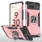 For Google Pixel 6 Magnetic Ring Holder Armor Phone Case(Rose Gold) - 1