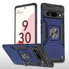 For Google Pixel 6 Pro Magnetic Ring Holder Armor Phone Case(Blue) - 1