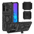 For OPPO Realme 5 / 5i / C3 Armor Wristband Phone Case(Black) - 1