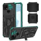 For OPPO Realme C21 Armor Wristband Phone Case(Dark Green) - 1