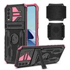 For vivo Y20 Armor Wristband Phone Case(Pink) - 1