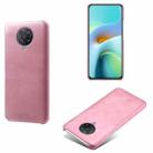For Xiaomi Redmi K30 Pro Calf Texture PC + PU Phone Case(Pink) - 1