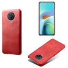 For Xiaomi Redmi K30 Pro Calf Texture PC + PU Phone Case(Red) - 1