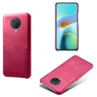 For Xiaomi Redmi K30 Pro Calf Texture PC + PU Phone Case(Rose Red) - 1