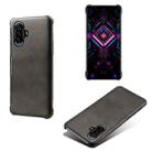 For Xiaomi Redmi K40 Gaming Calf Texture PC + PU Phone Case(Black) - 1