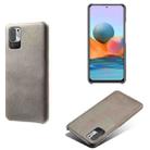 For Xiaomi Redmi Note 10 5G Calf Texture PC + PU Phone Case(Grey) - 1