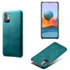 For Xiaomi Redmi Note 10 5G Calf Texture PC + PU Phone Case(Green) - 1